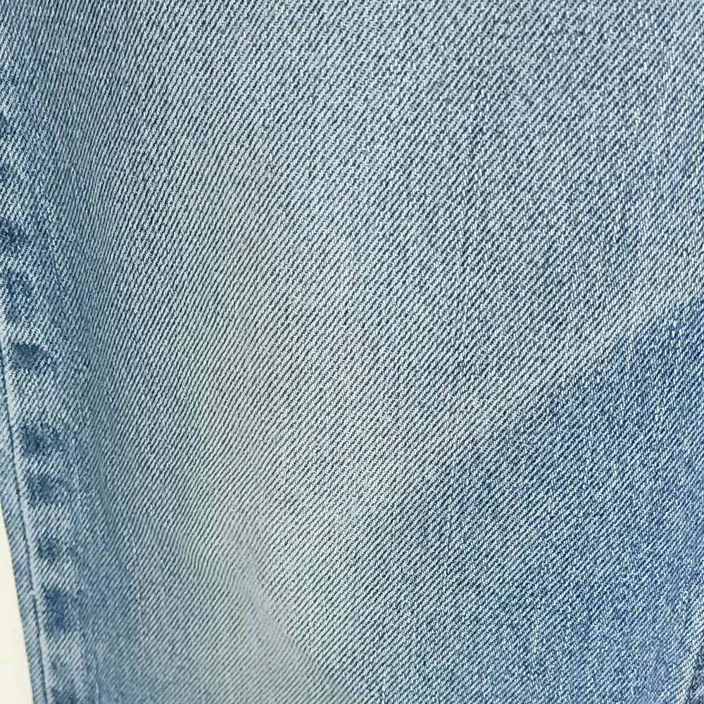 Levi's 505 Denim Jeans Men's 34x30 Blue With Fade Distressed Destroyed - Picture 4 of 15